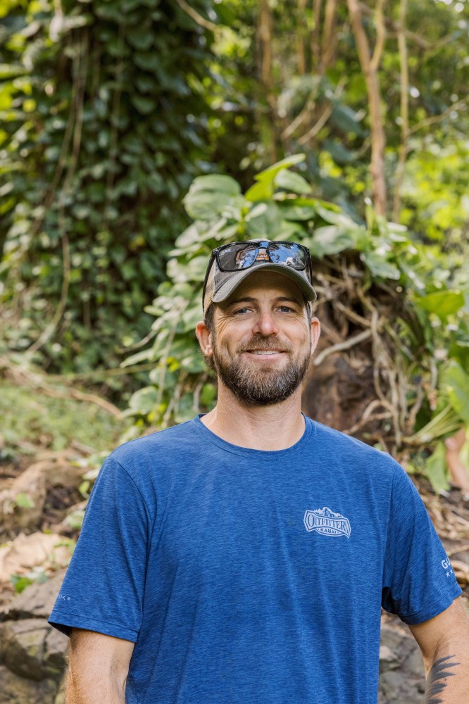Outfitters Kauaʻi adventure guide leading guests on Kauaʻi zipline and kayak tours at Kipu Ranch